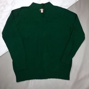 Ribbed Mini V-Neck Sweater